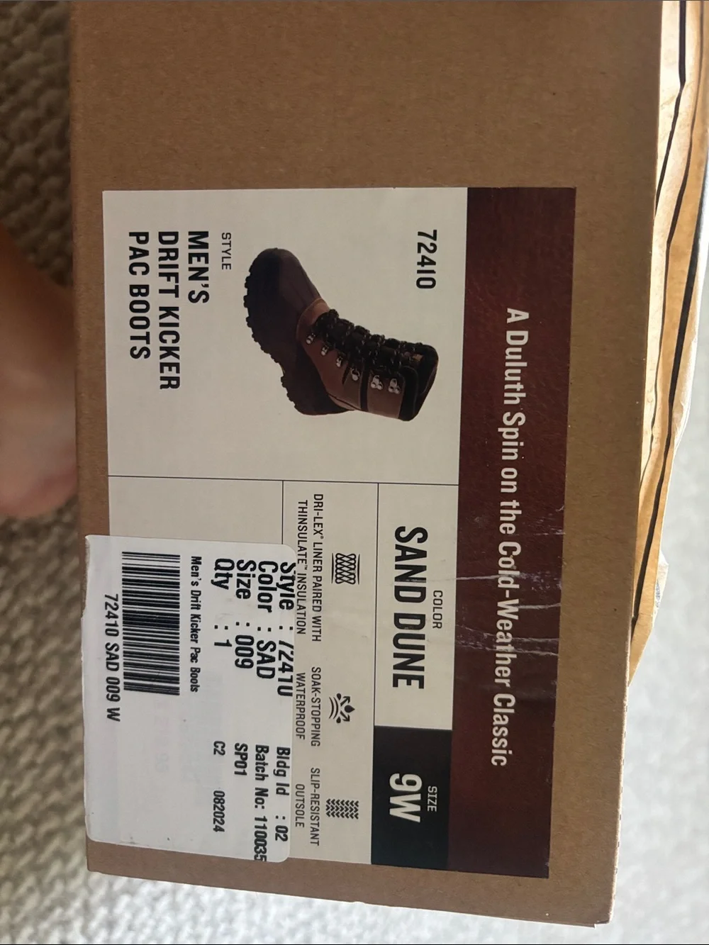 Duluth Trading Co Brown and Black Men's Outdoor Work Boot